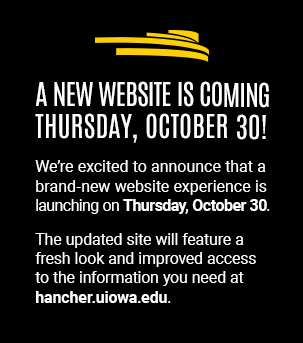 Hancher launches a new website on Thursday, October 30 Hancher launches a new website on Thursday, October 30